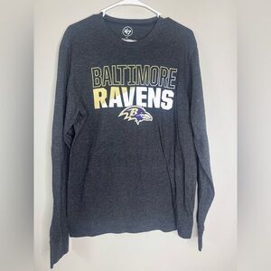 47 Brand Baltimore Ravens Charcoal Crewneck Sweater